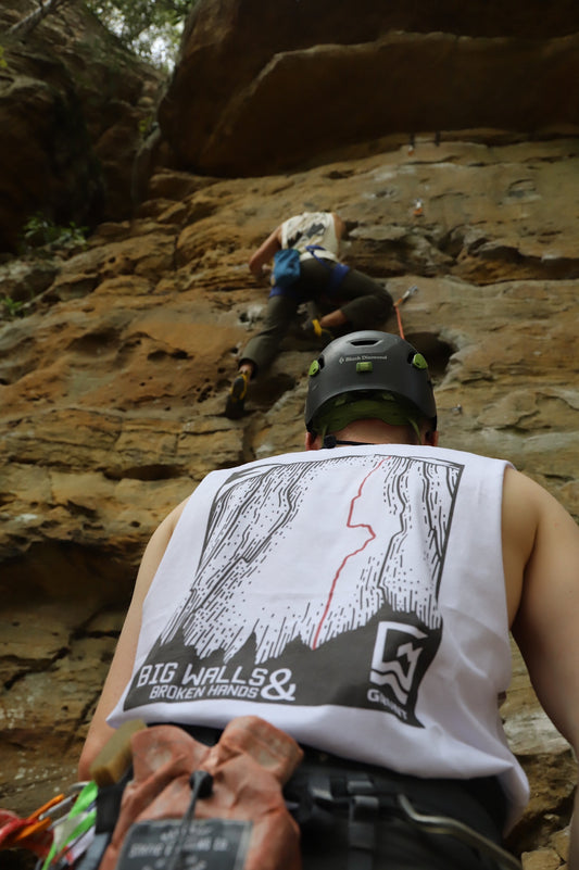 Climbing at Muir Valley in the Red River Gorge